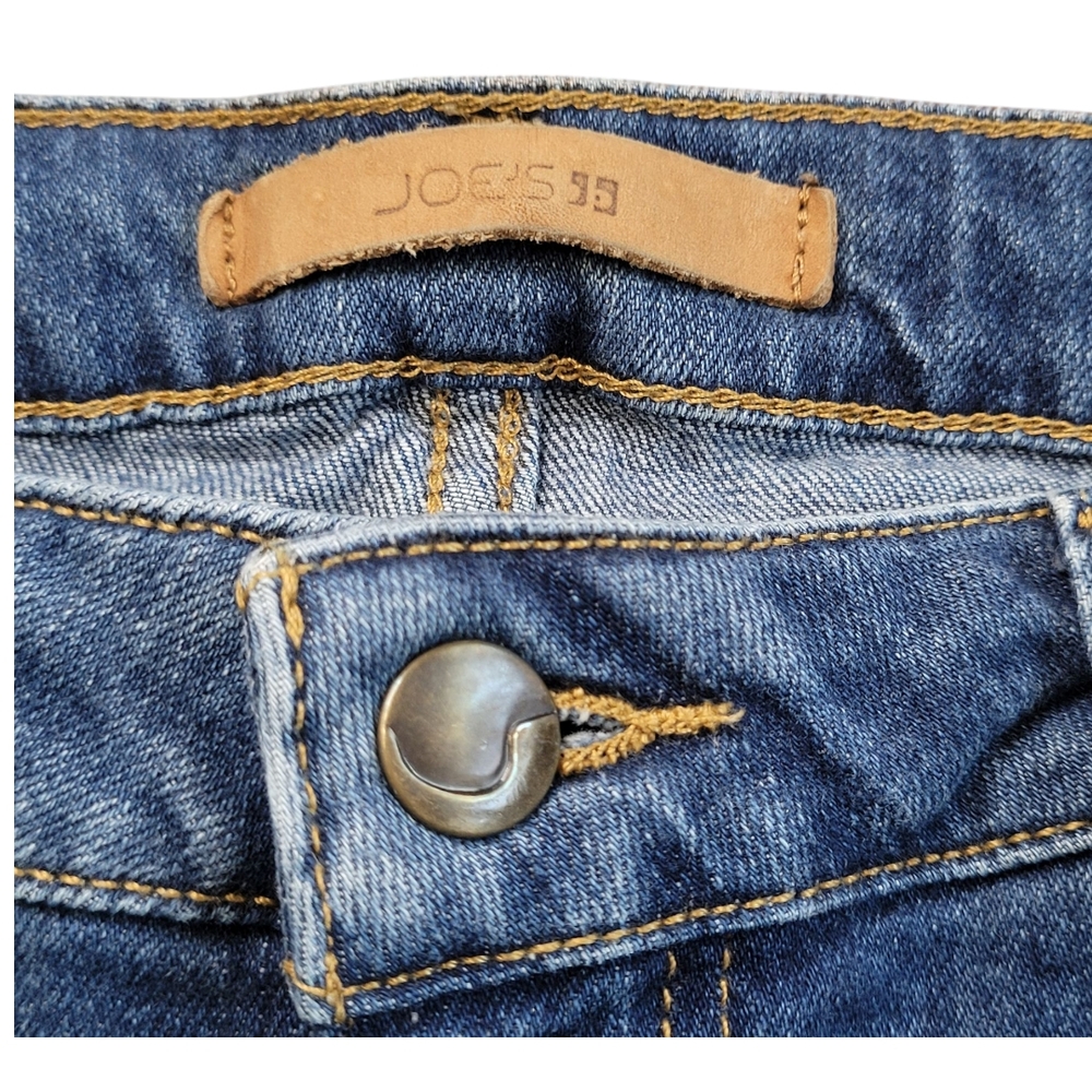 Joe’s Jeans The Finn Bermuda Shorts 29 Mid Rise Frayed Distressed Denim - Picture 6 of 16